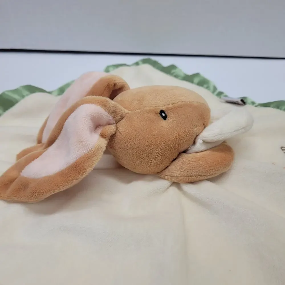 Guess How Much I Love You Bunny Rabbit Plush Security Baby Blanket Lovey Green